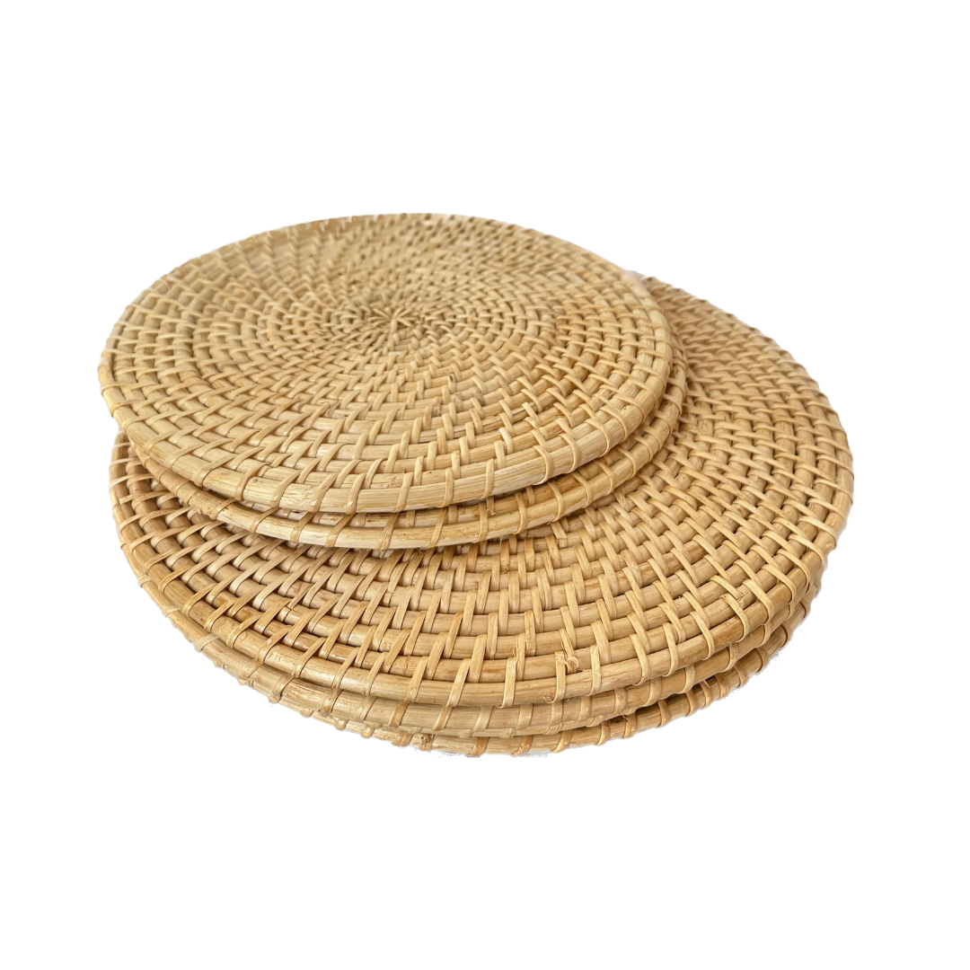 FOSSTA - Rattan Placemats (Set of 4)